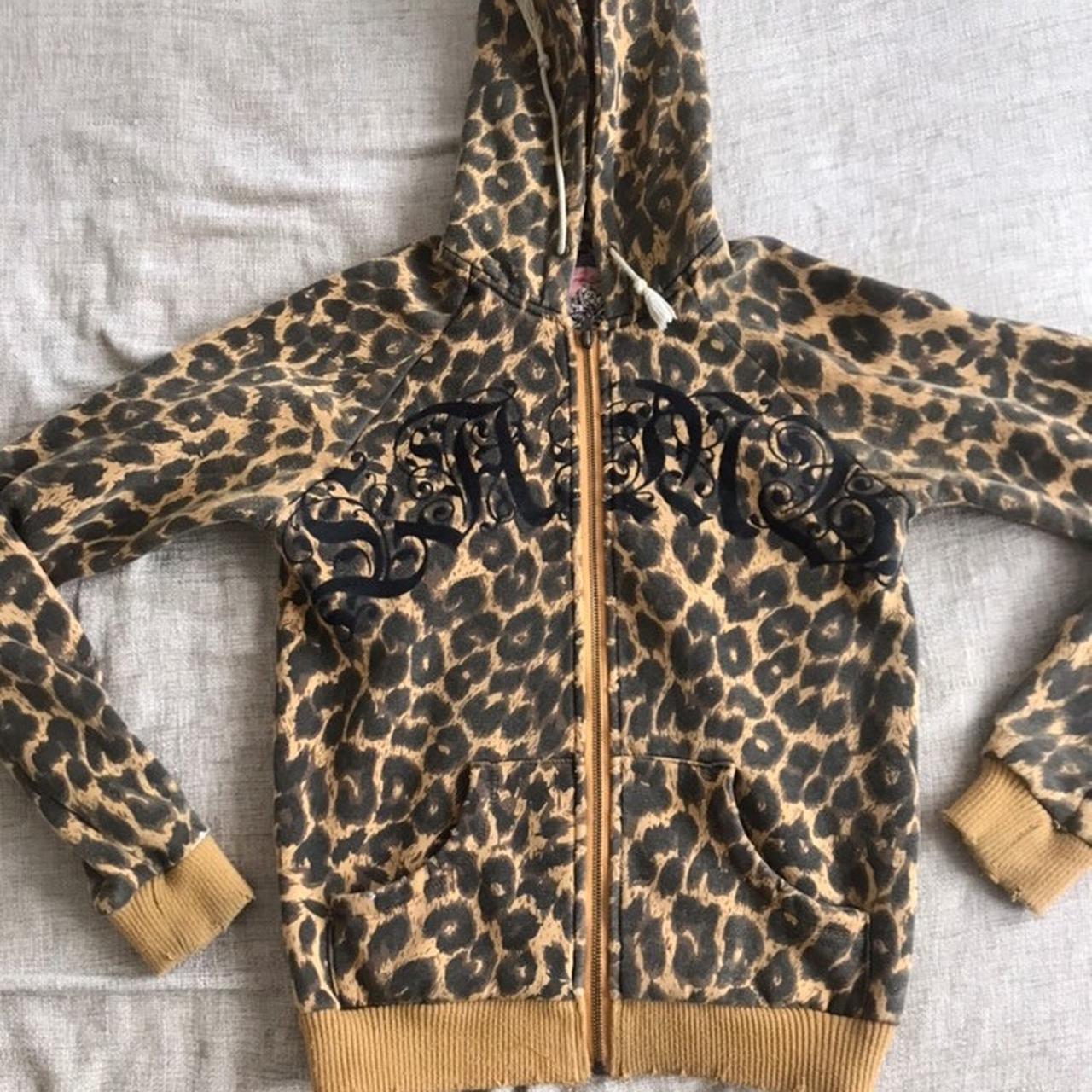 Gwen Stefani L.A.M.B leopard print zip up hoodie