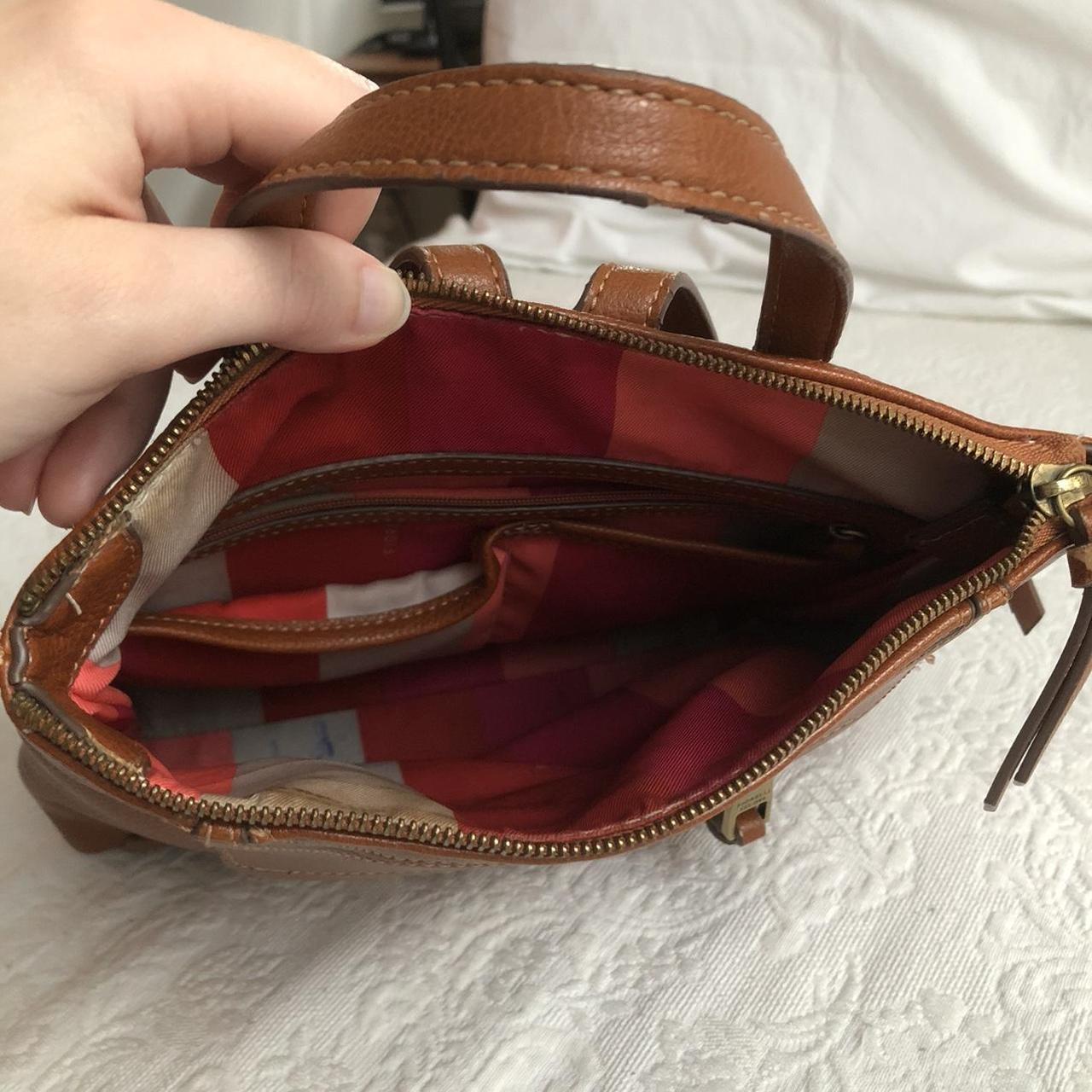 Fiorelli brown leather backpack - Front and back... - Depop