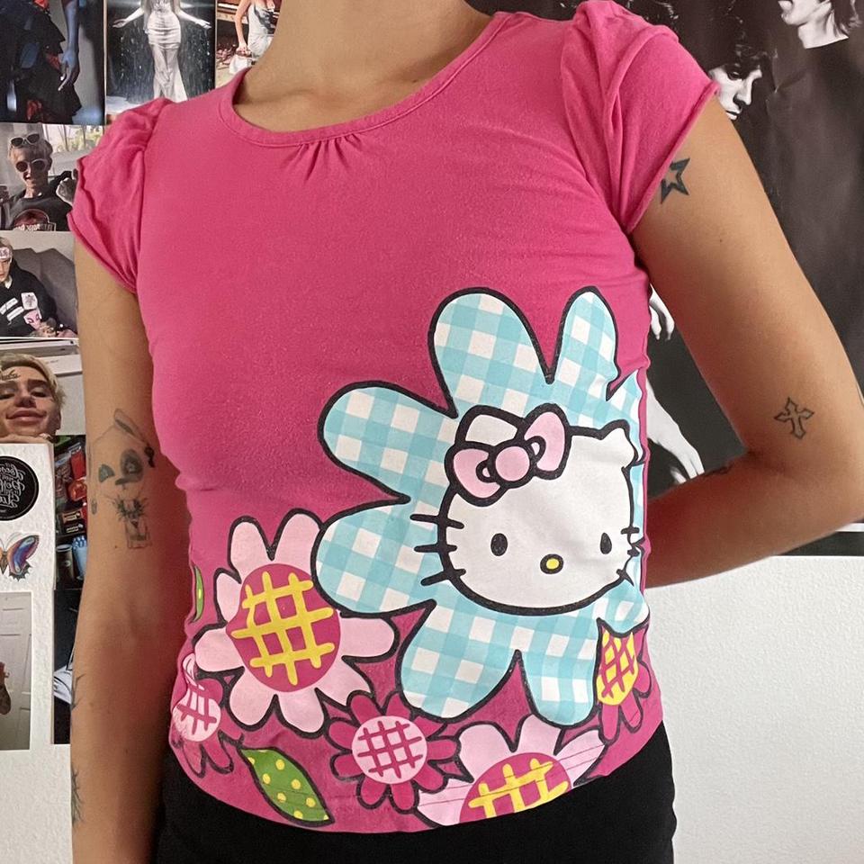 Hello Kitty Y2K Pink Baby Tee Size XS - $13 (67% Off Retail) - From