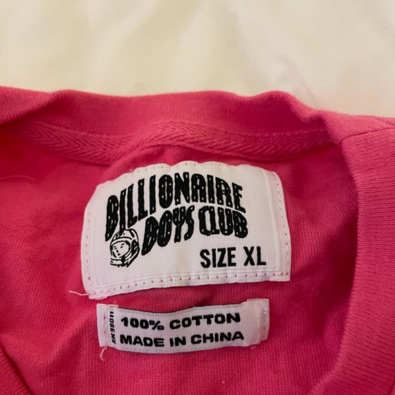 Pink and yellow Billionare Boys Club t shirt . Size... - Depop