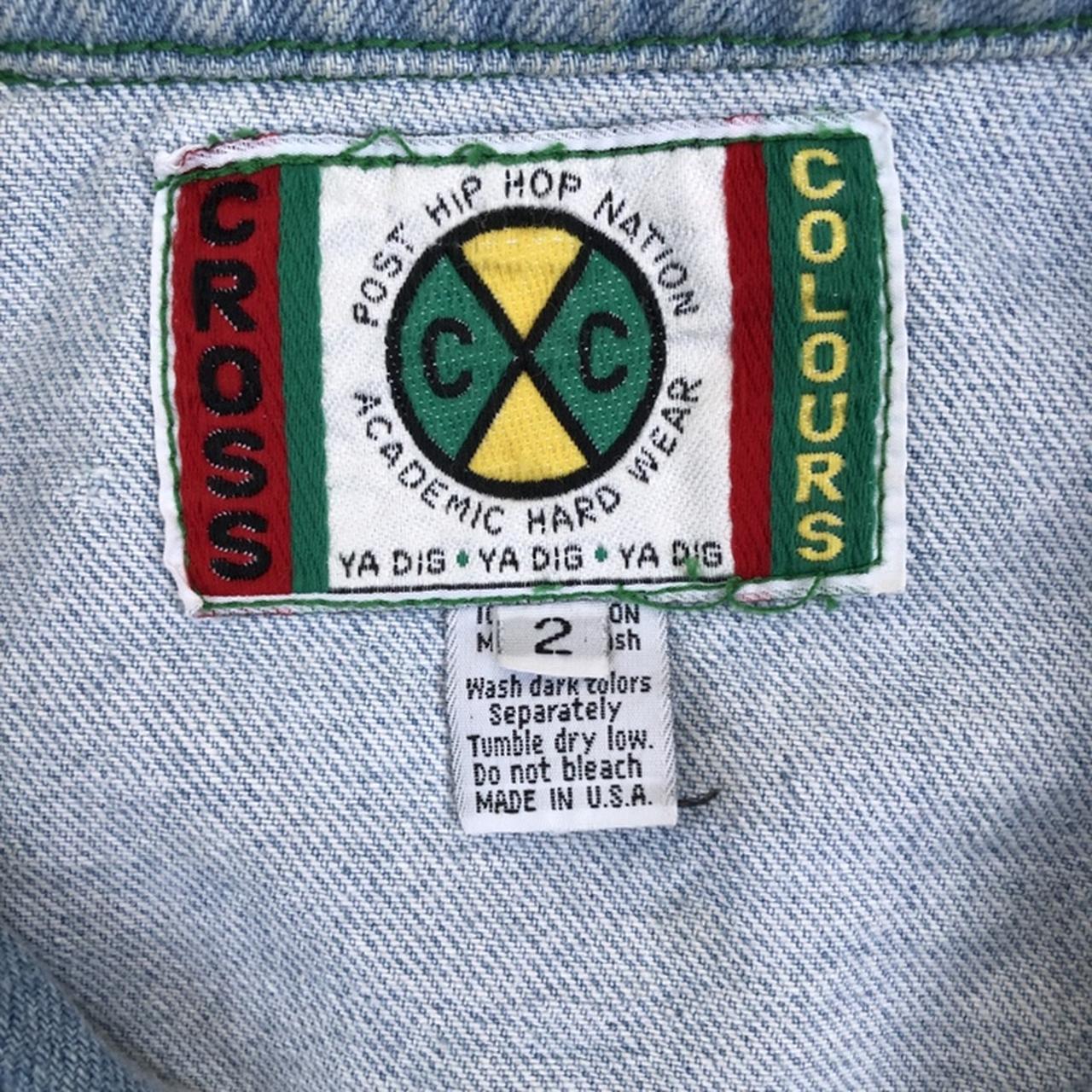1990s Hip Hop Cross Colours Jean jacket. Good... | Depop