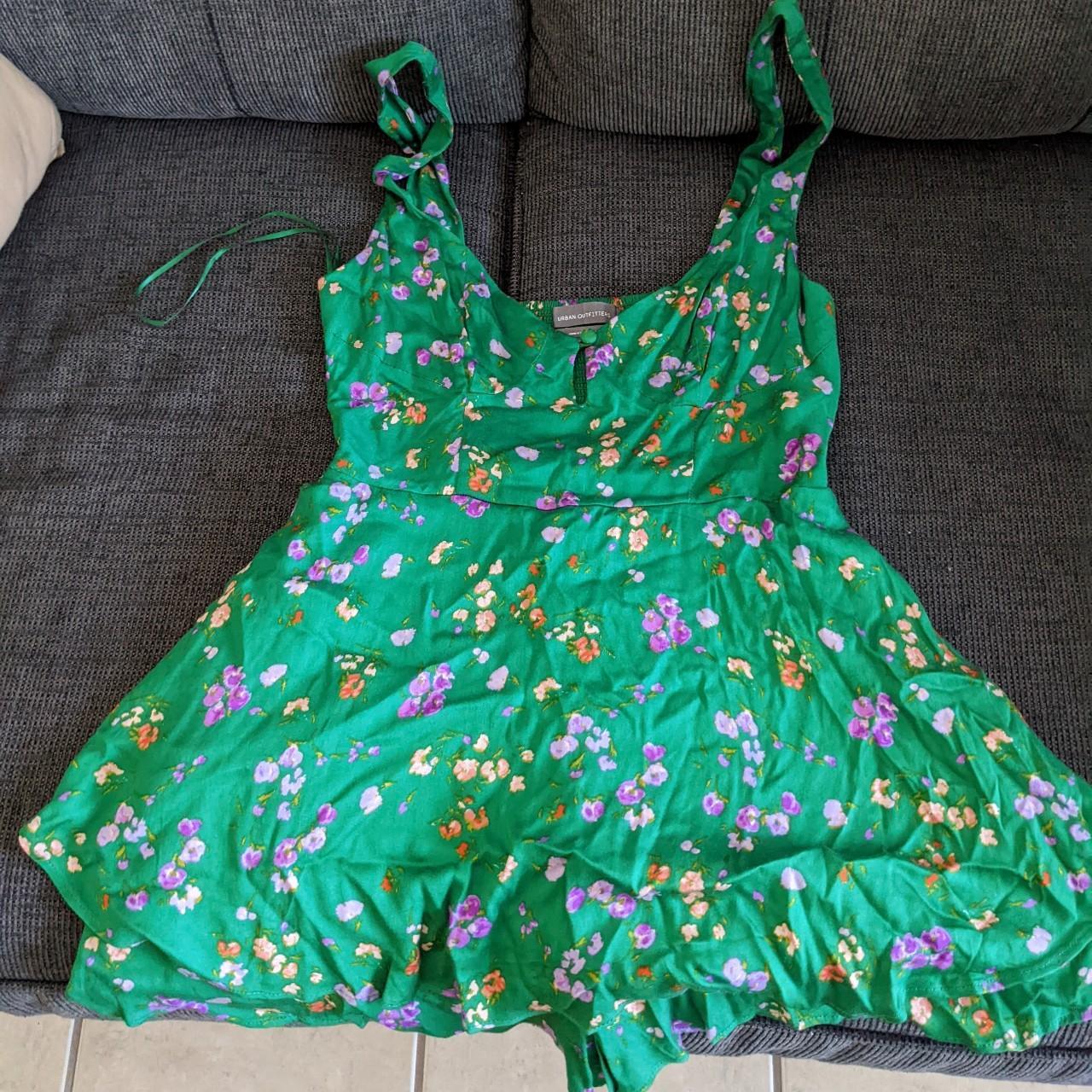 Urban Outfitters Women's Green Dress | Depop