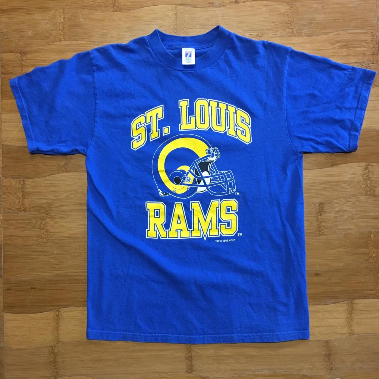 Vtg 90s Logo Athletic St.Louis Rams graphic tee Size - Depop