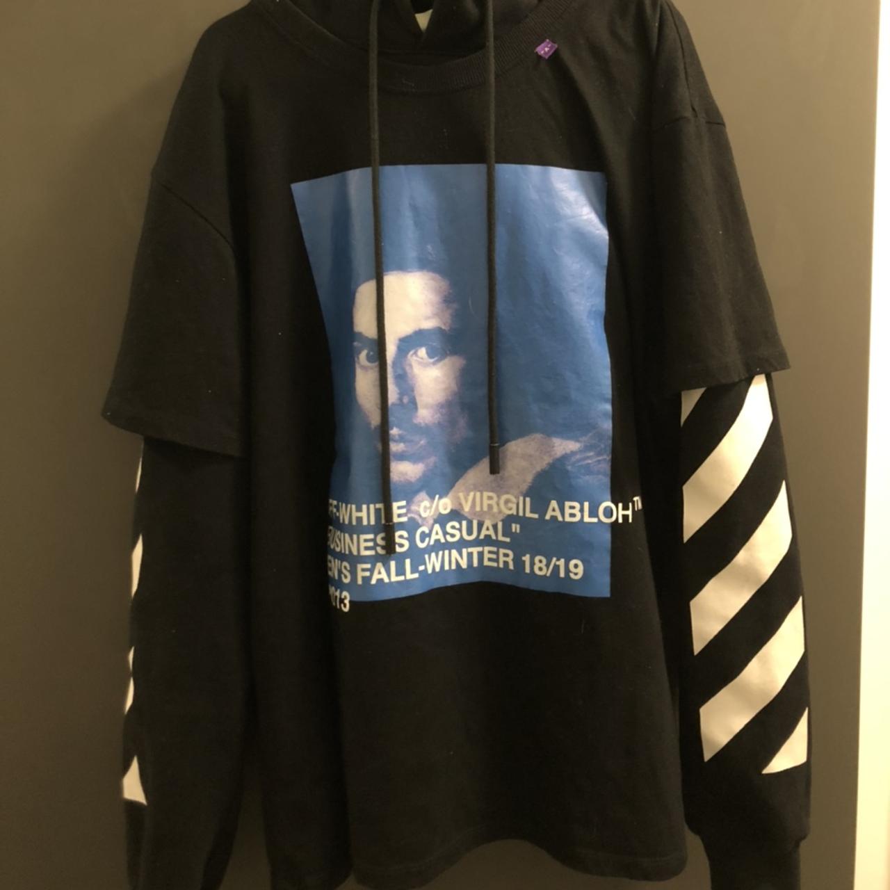 OFF-WHITE “business casual” , Virgil Abloh hoodie 