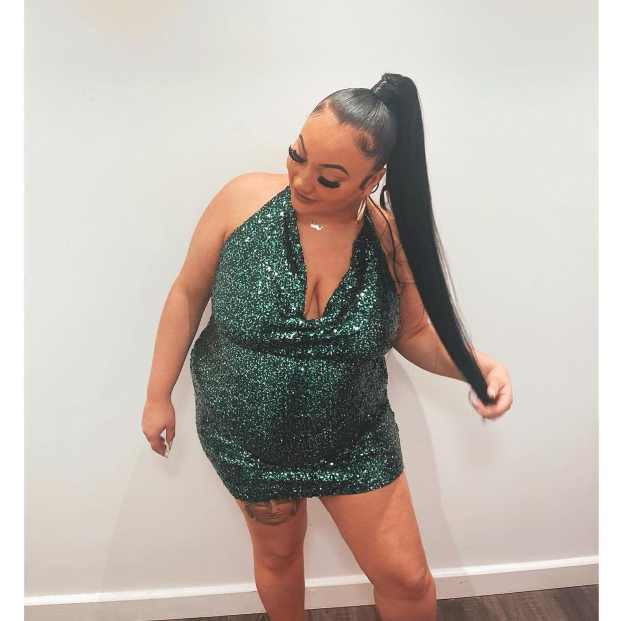 Fashion nova sequin dress hotsell plus size