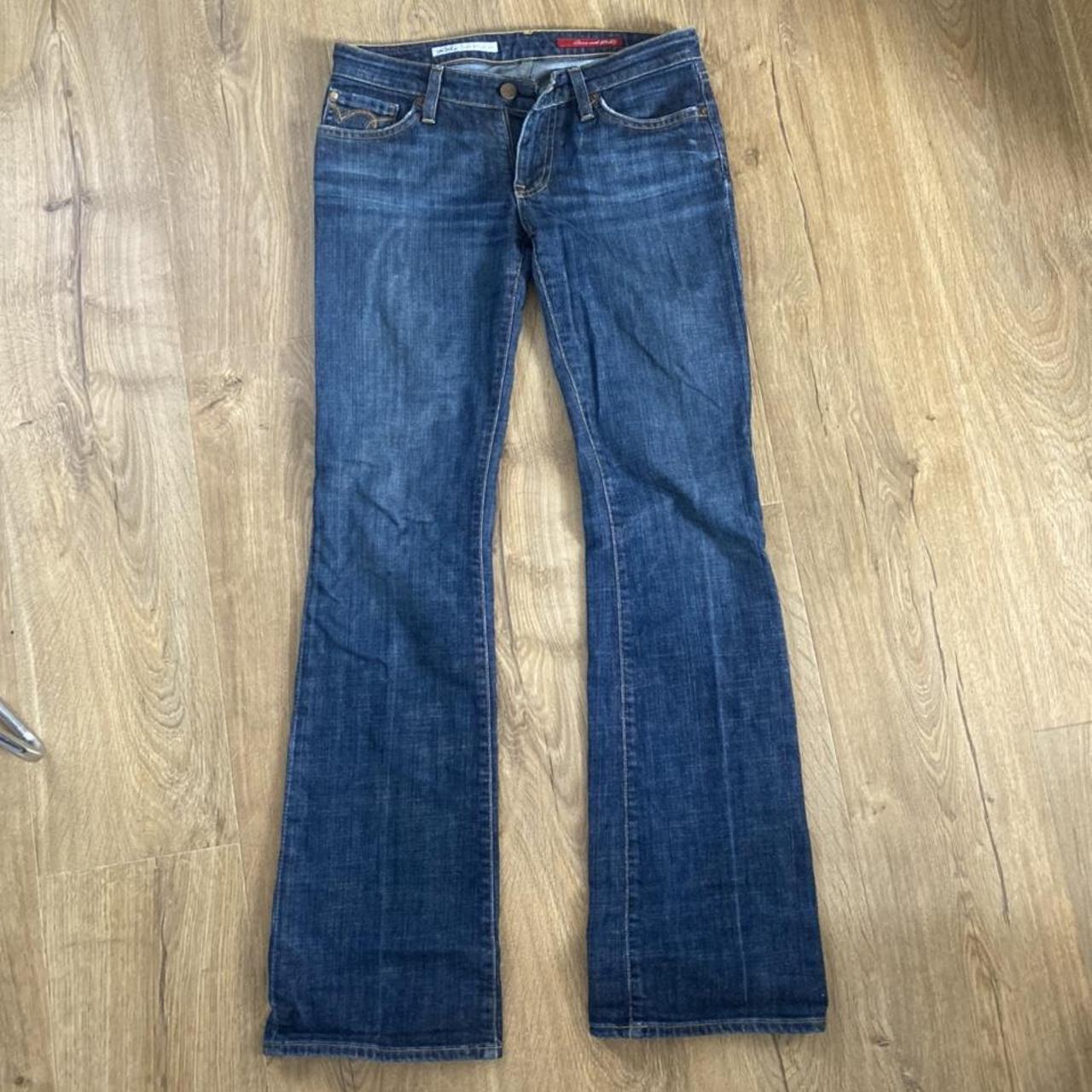 Vintage 90s authentic jeans - bootcut low waisted -... - Depop