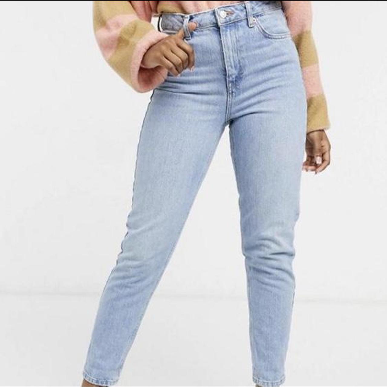 bleach mom jeans topshop