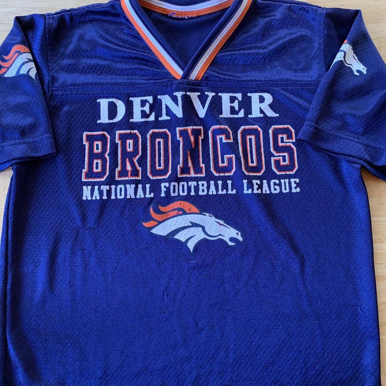 Vintage 90's Broncos Youth Football Jersey USA - Depop