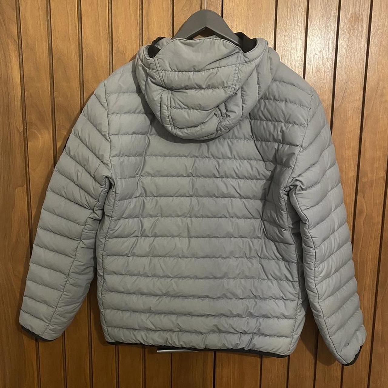 STONE ISLAND 0-COTTON/R-NYLON TELA (GREY) SIZE:... - Depop