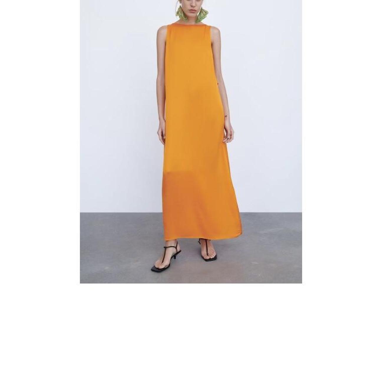 zara limited edition orange dress