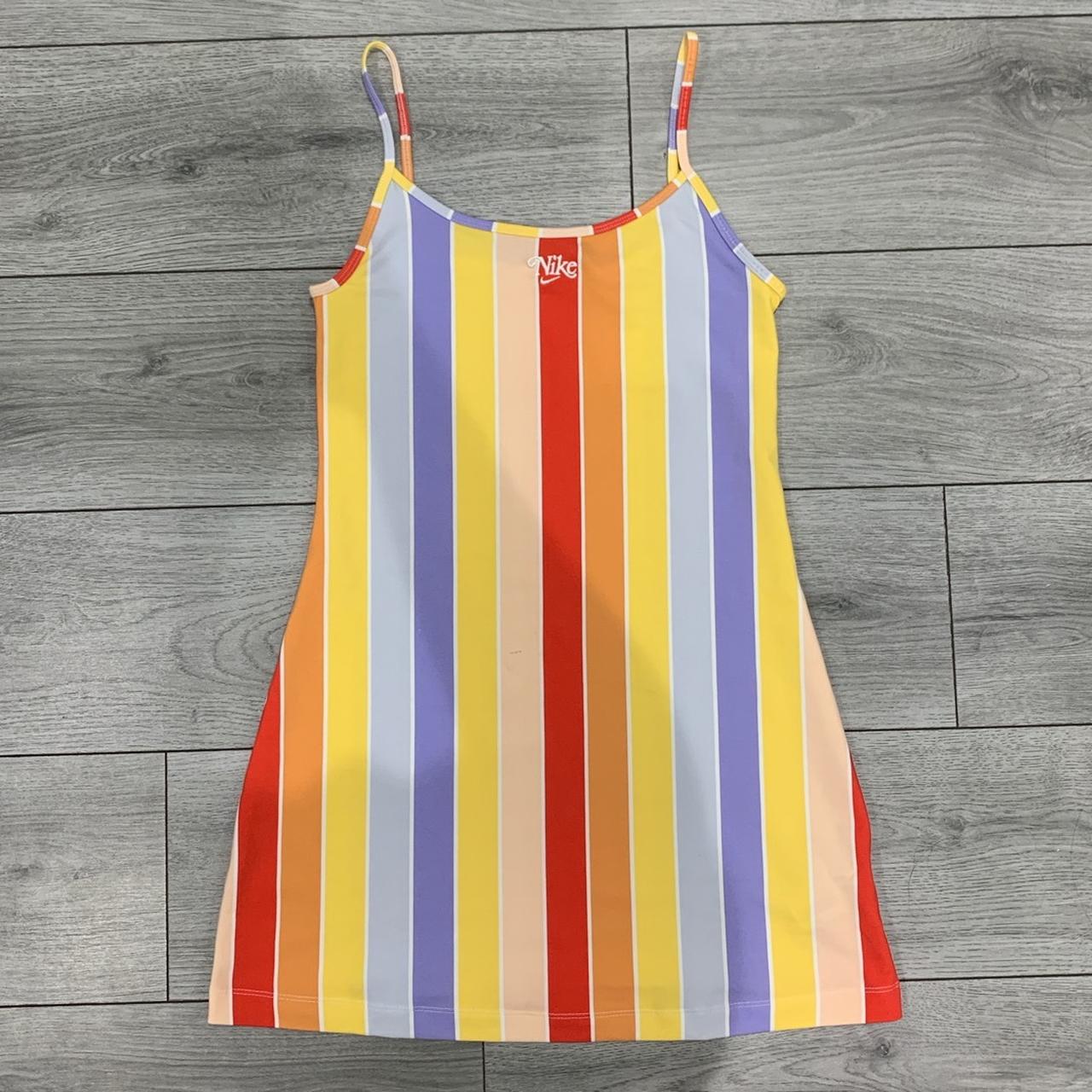 nike rainbow stripe dress