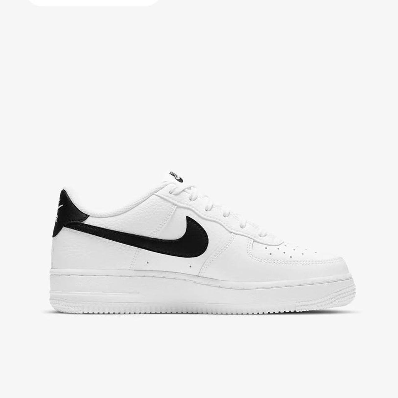 Nike Air Force 1 Black & White Sneaker Trainers - Depop