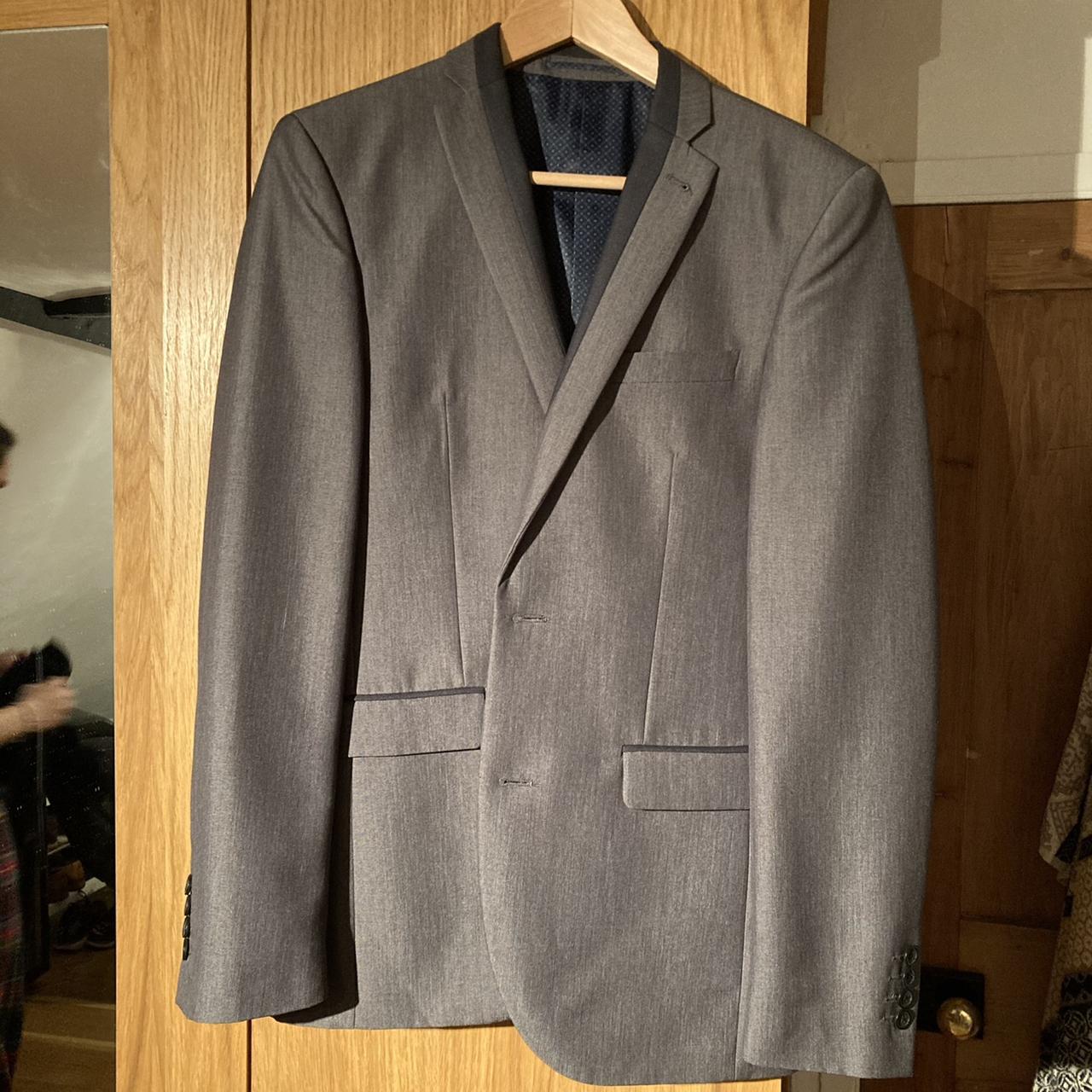 Next Tailoring slim fit grey blazer ! 36R 91.5cm... - Depop