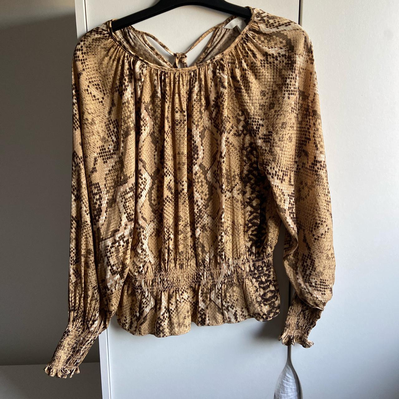 H&m snake 2024 print top