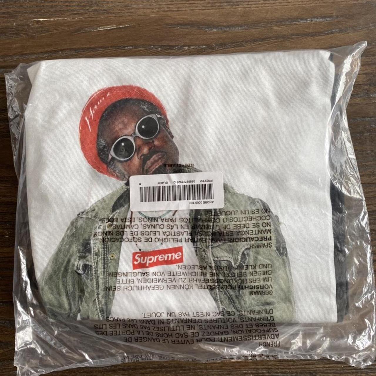 Supreme Andre 3000 picture tee shirt Black Brand... - Depop