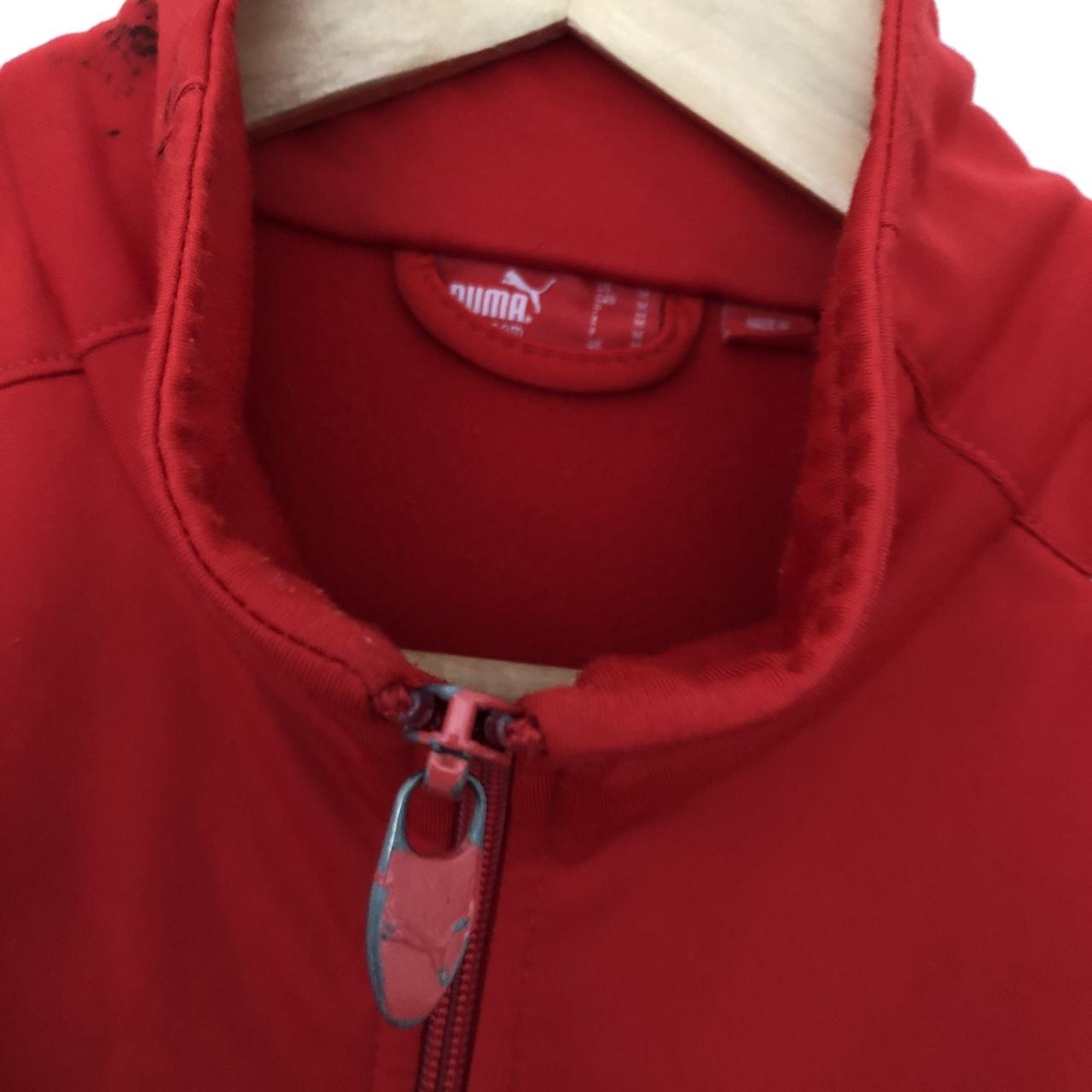 Vintage Puma track jacket. Red. Size... - Depop