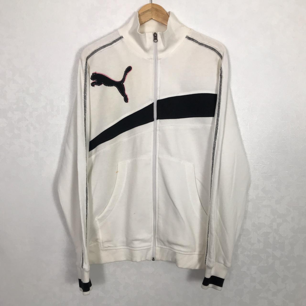 Vintage Puma Jacket. Cream. Size X... - Depop