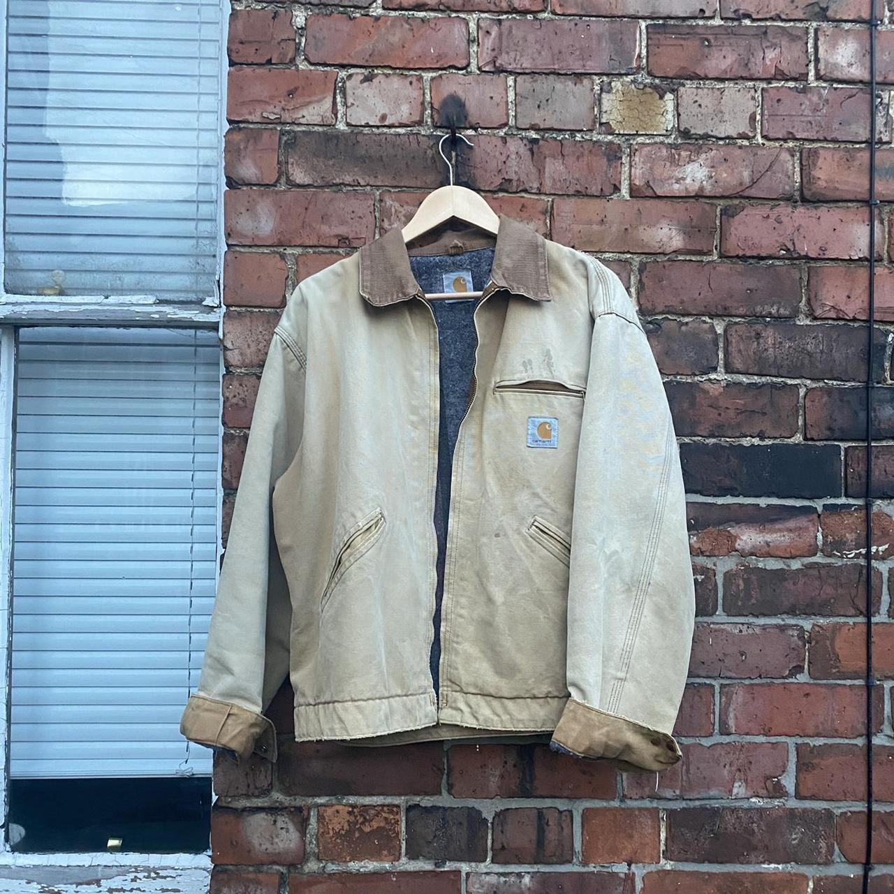 carhartt detroit jacket beige