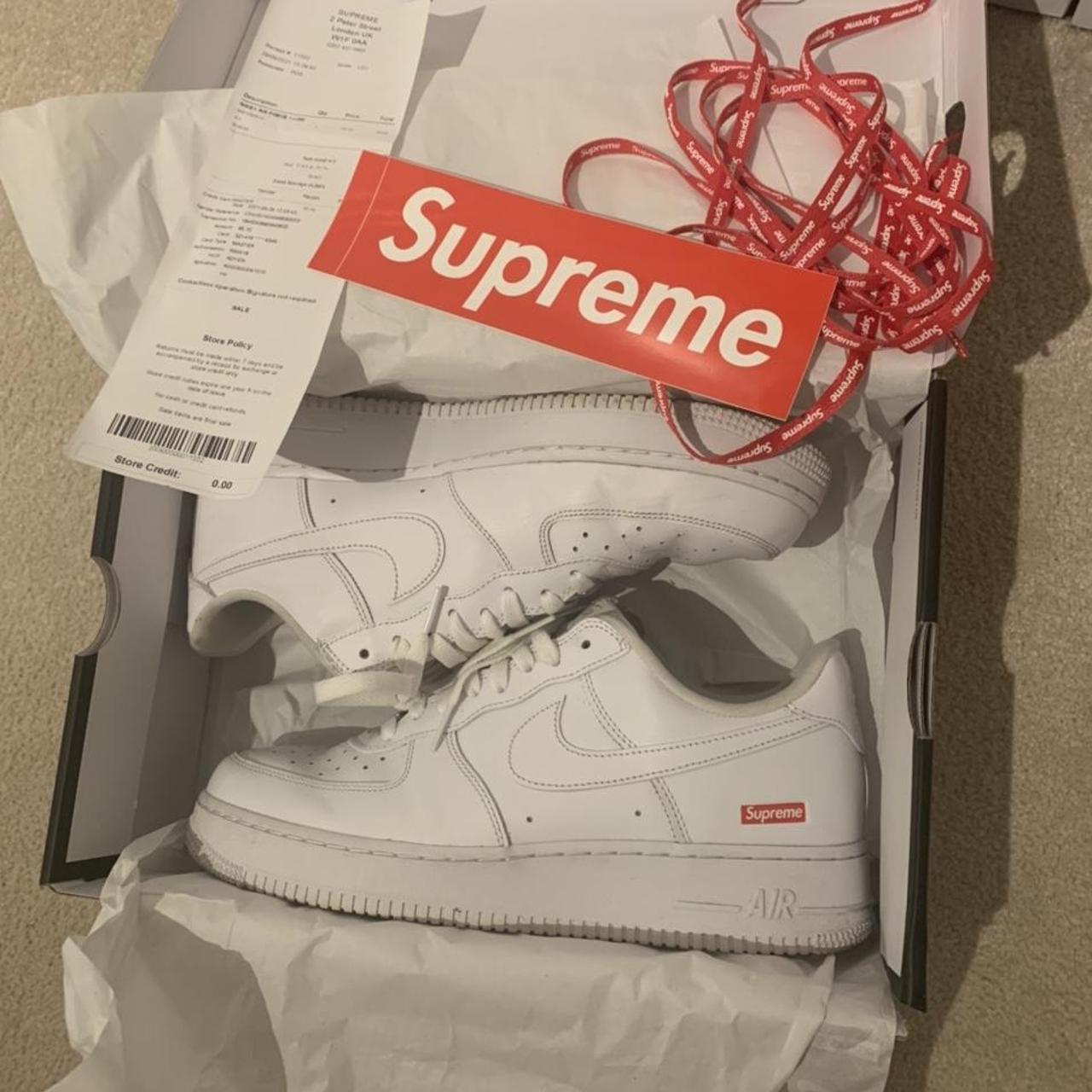 air force 1 x supreme white