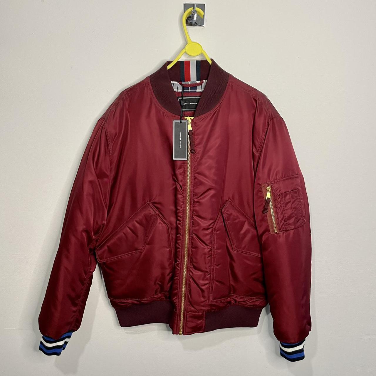 tommy hilfiger pink bomber jacket