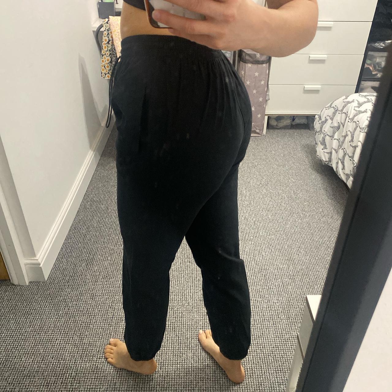 Primark cargo style trousers with elastic waist and... - Depop