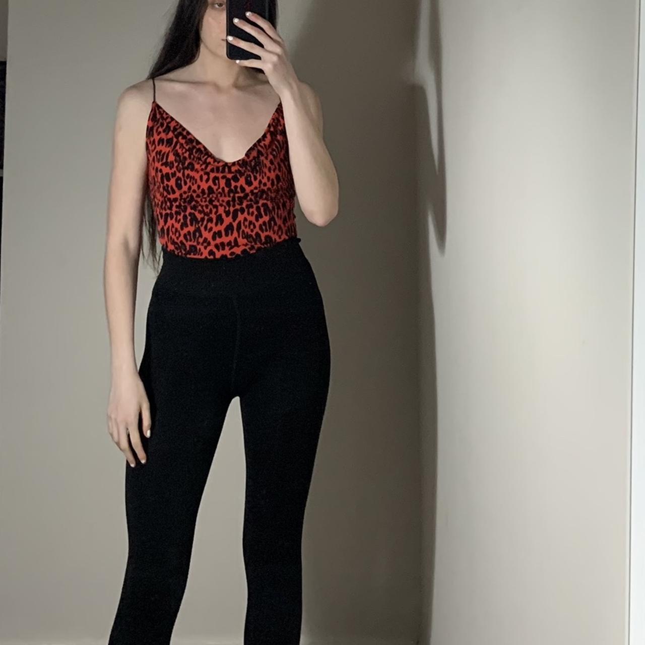 Primark red deals leopard print top