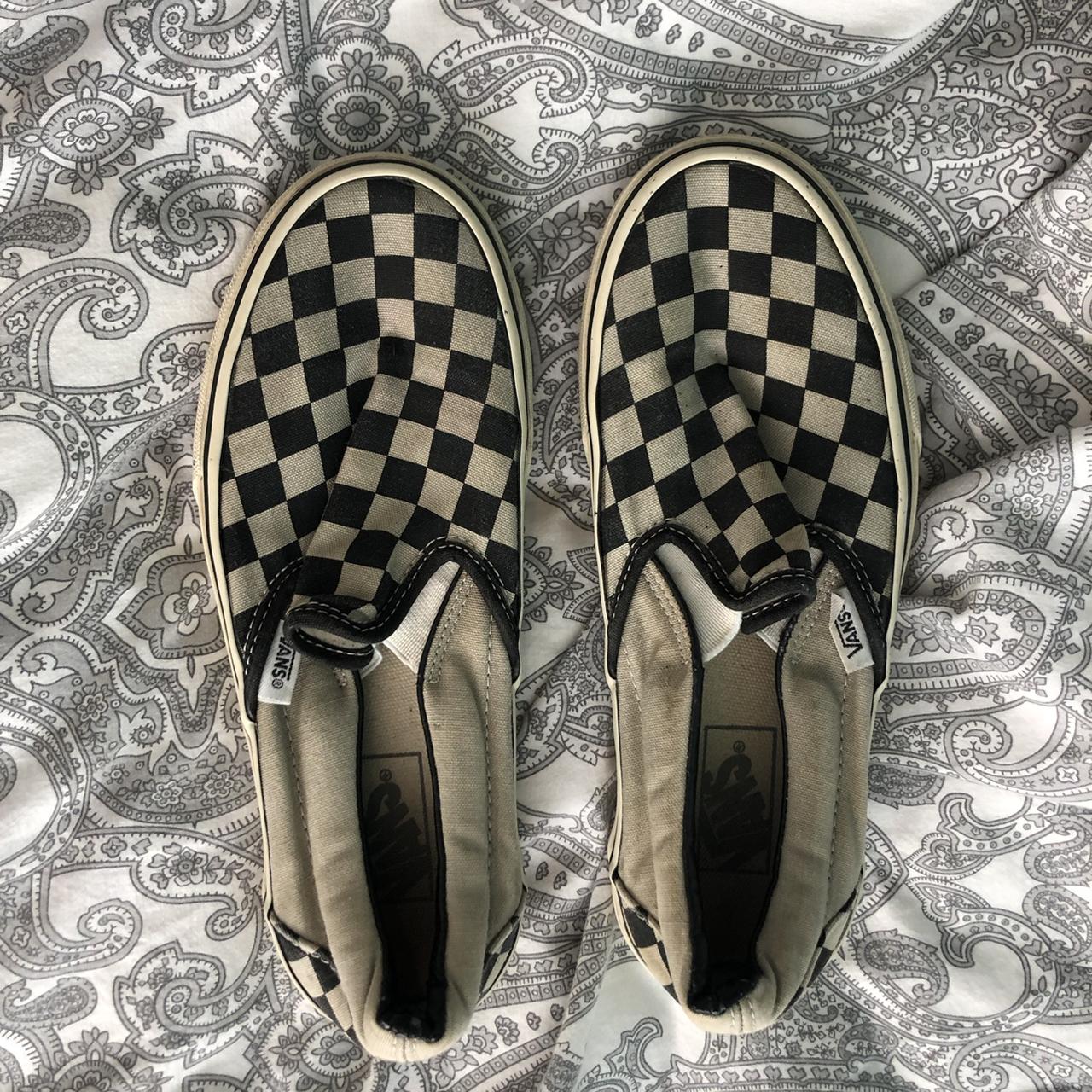 Slip on vans sales womens checkerboard