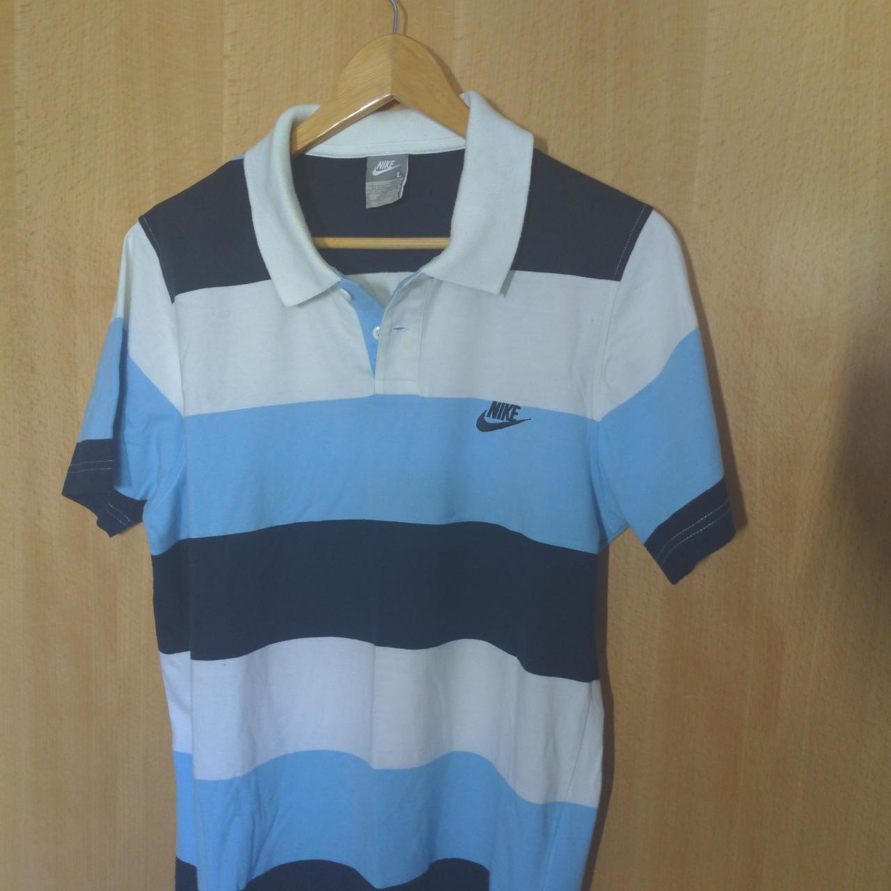 Nike Jaguars Striped Polo Size-Large Like New ☀️dm - Depop