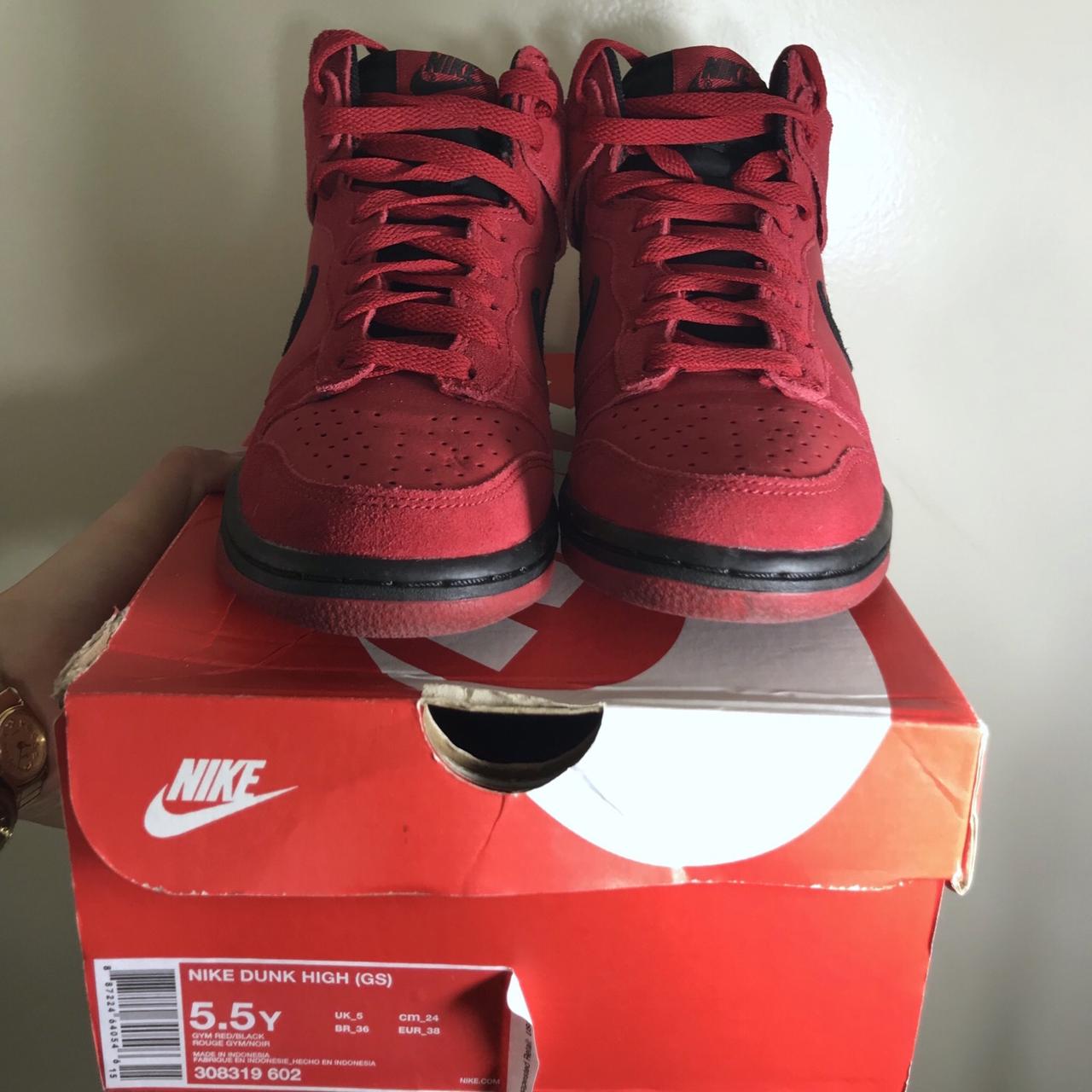 dunk high gym red