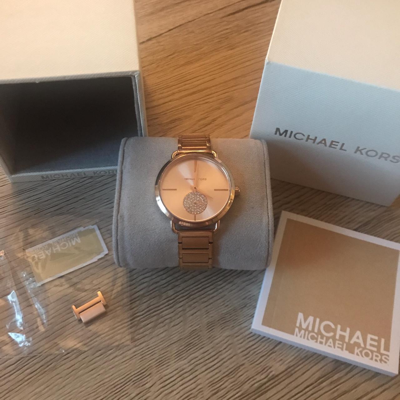 Michael Kors Rose Gold watch Portia rose gold. Depop