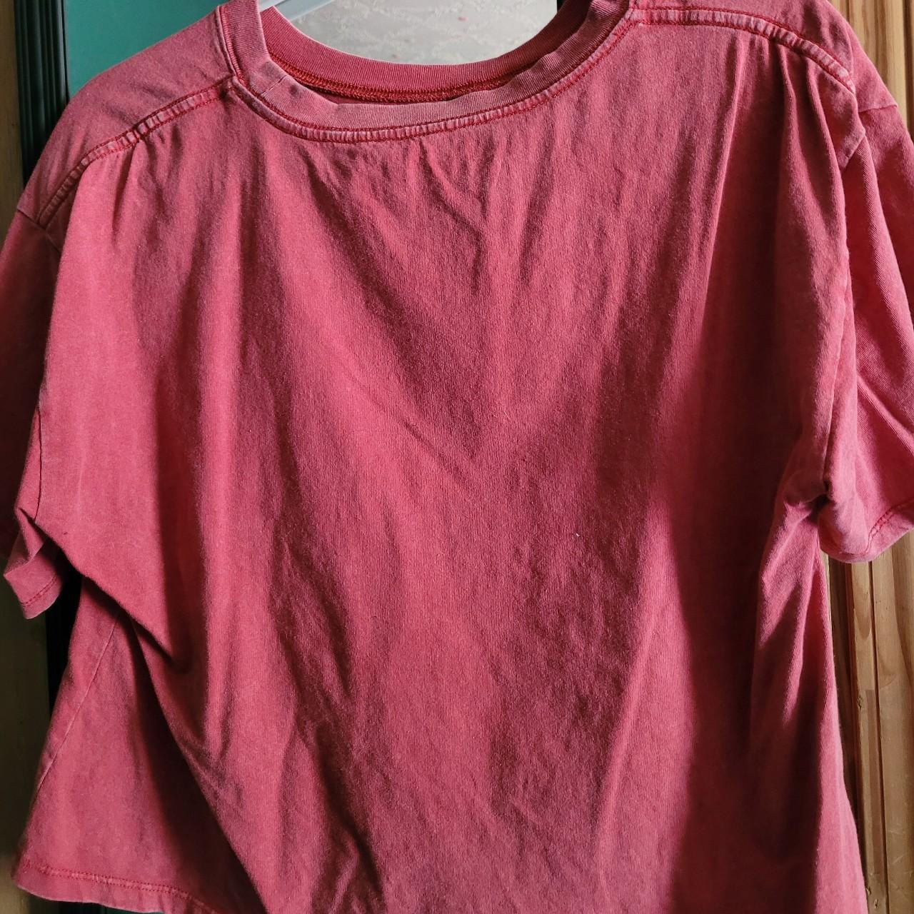 JCPenney Women's Pink and Silver Crop-top | Depop
