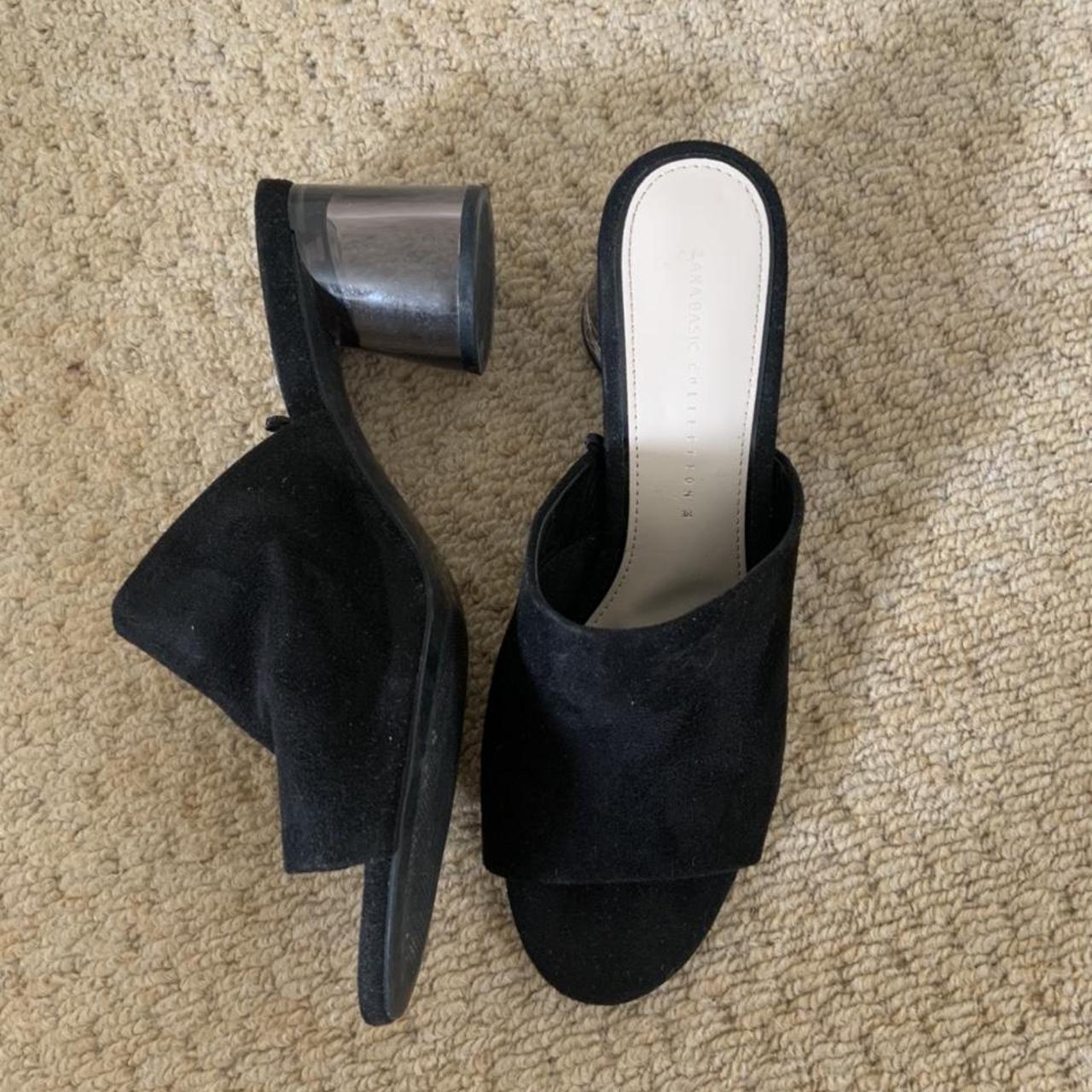 Zara Women's Black Mules | Depop