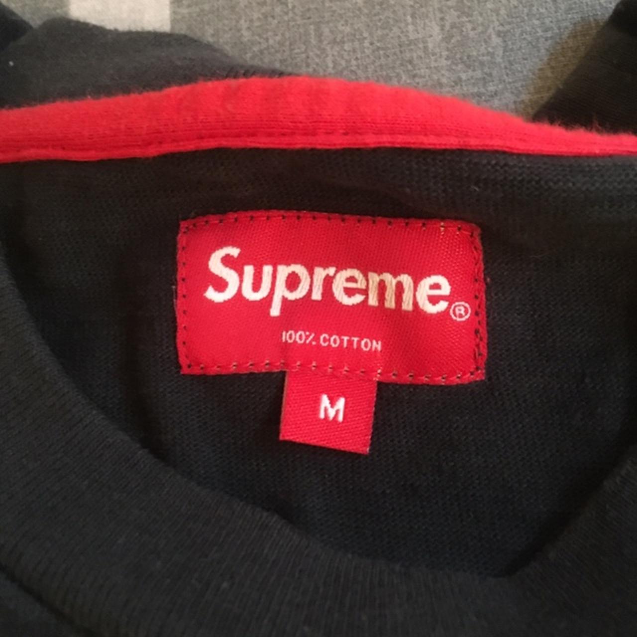 Supreme Olde English Collar Repeat Spellout Black - Depop