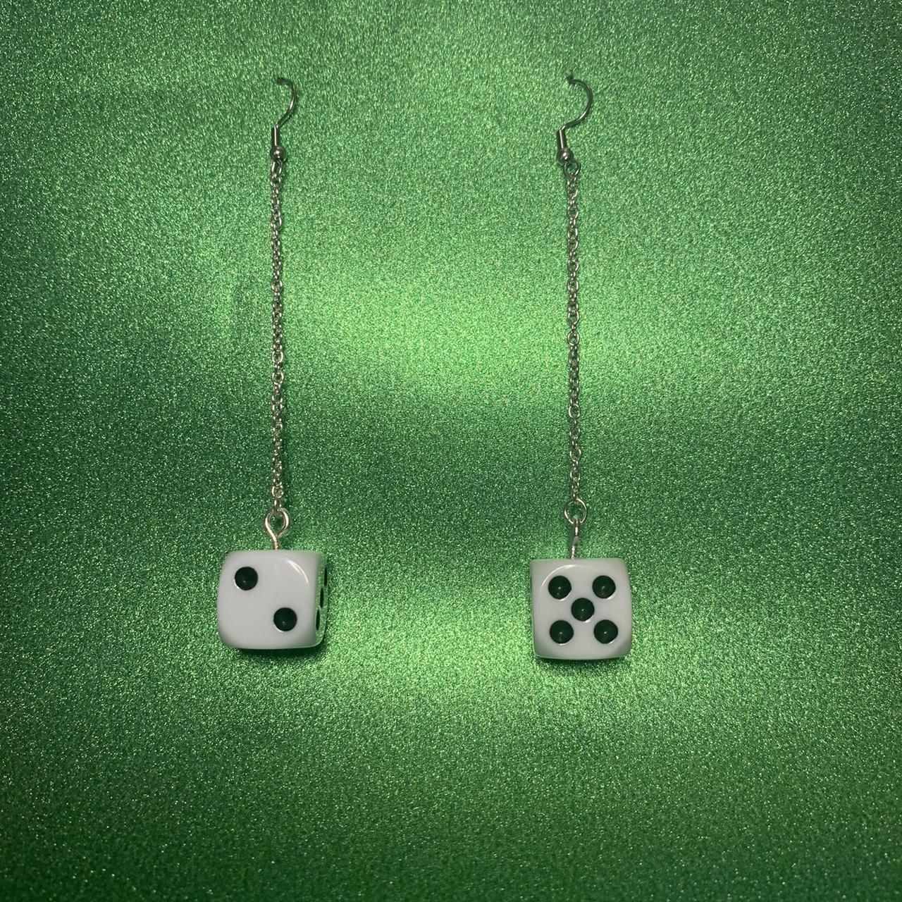 chain dice earrings! Depop