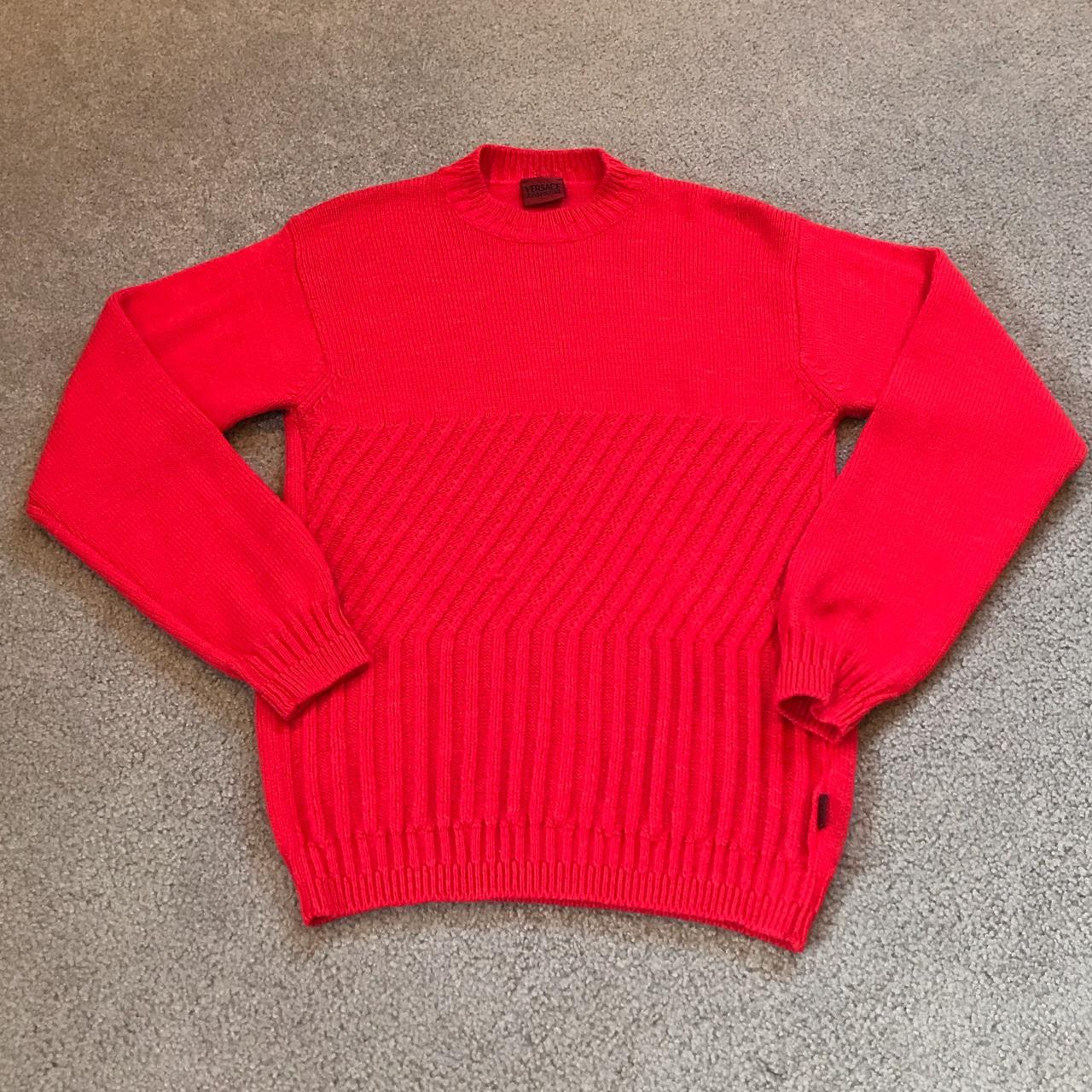 Versace clearance sweater red