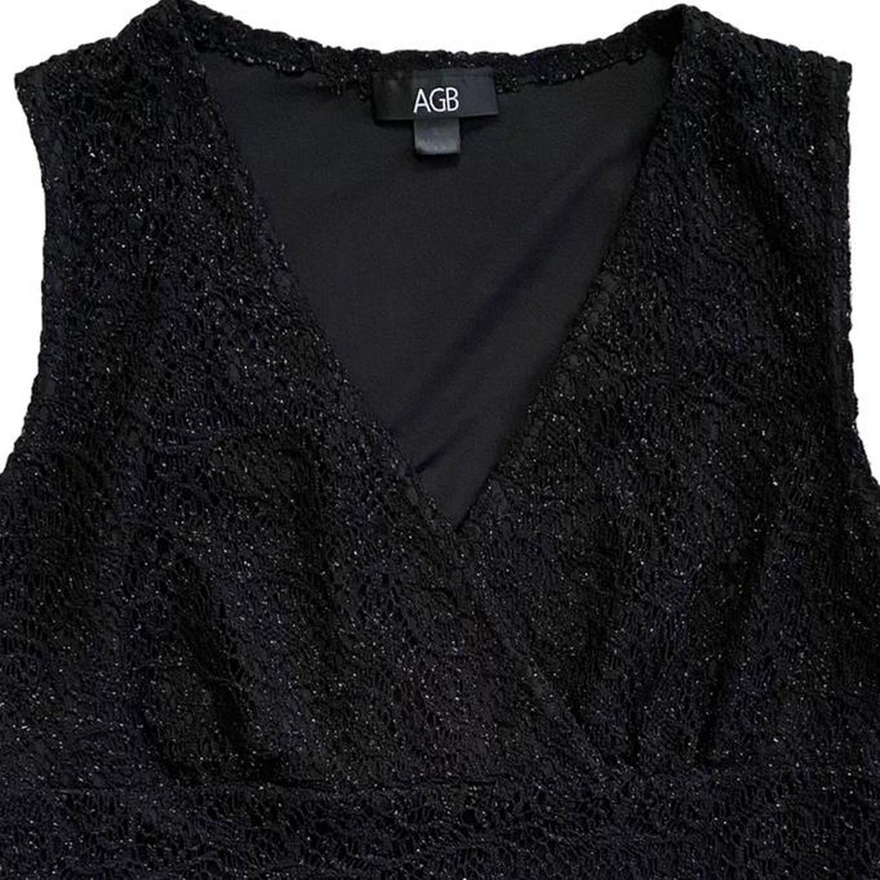 AGB Women's Black and Silver Blouse (3)