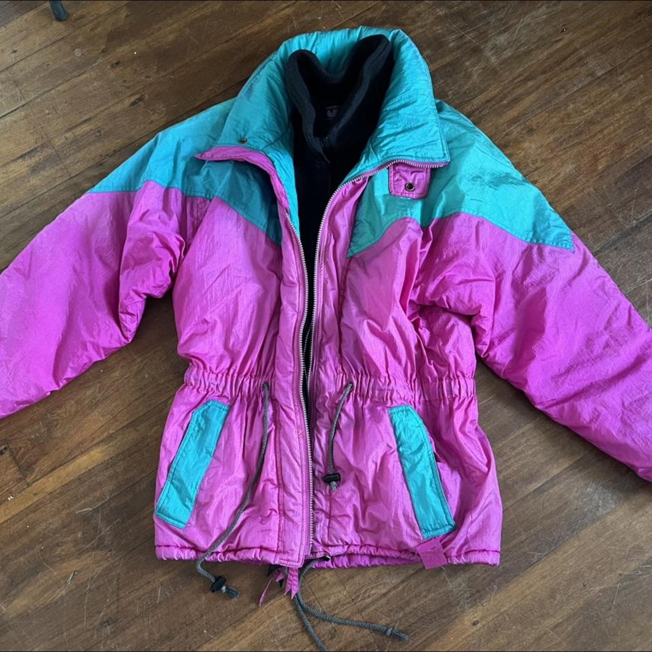 Vintage retro 80’s Sportcraft parachute puffer... - Depop