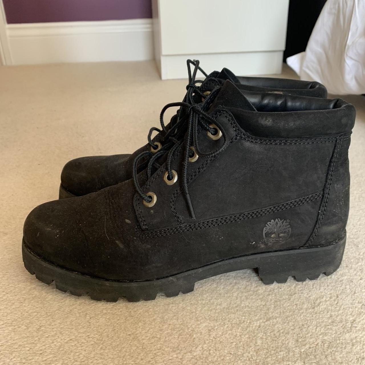 timberland black suede ankle boots