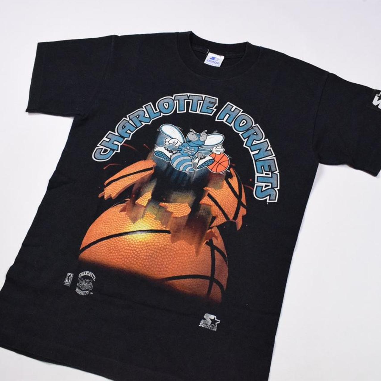 Vintage 90s NBA Charlotte Hornets Starter Sweatshirt - Depop