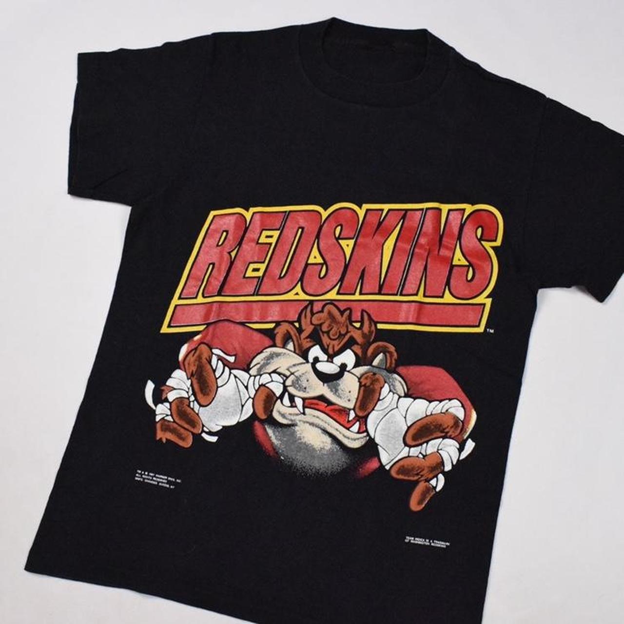 vintage redskins tshirt yellow large #vintage - Depop