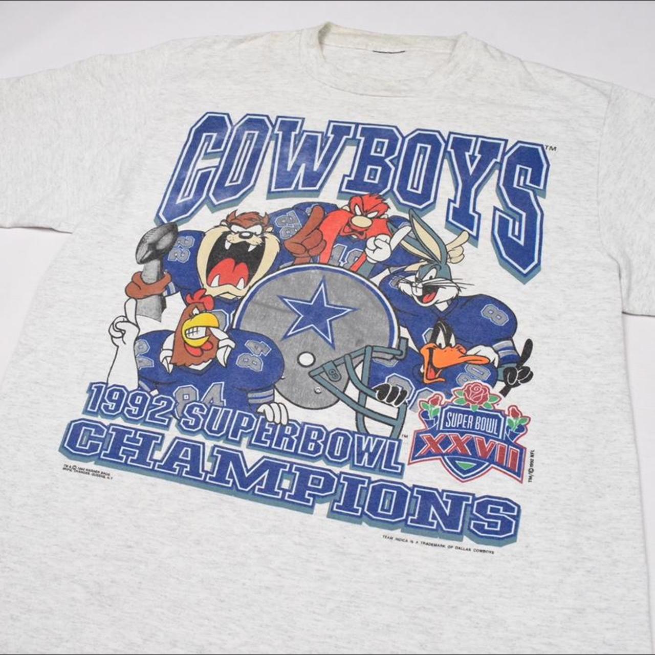 Dallas Cowboys World Champions T-Shirt Super Bowl - Depop