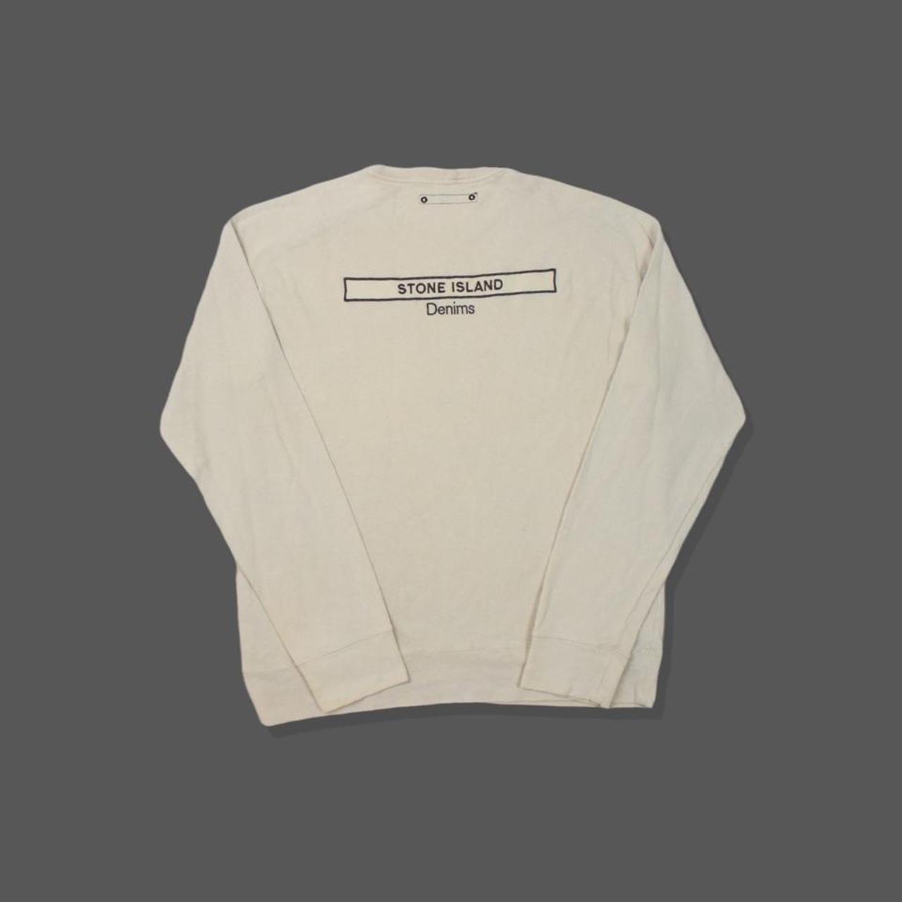 Stone island deals cream sweatshirt