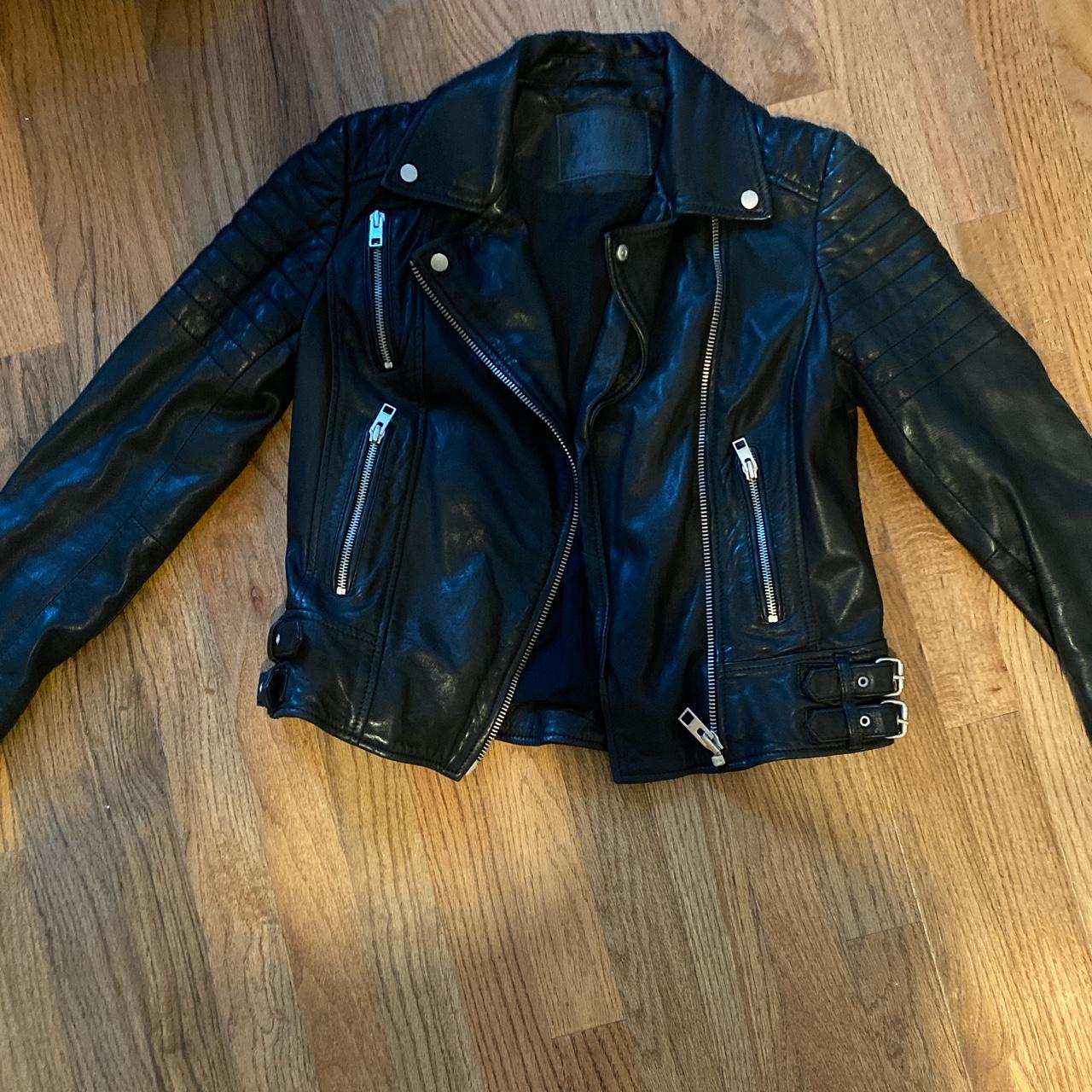 AllSaints Women's Black Jacket | Depop