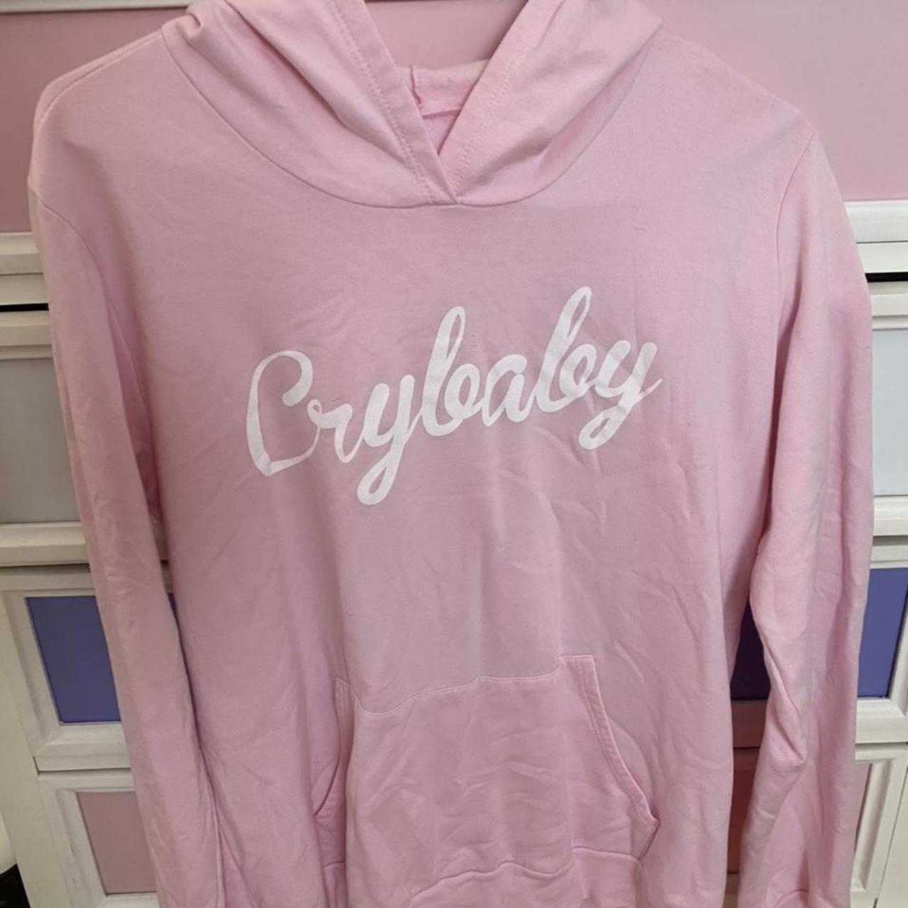 pink melanie martinez crybaby hoodie no tags so i’m... - Depop