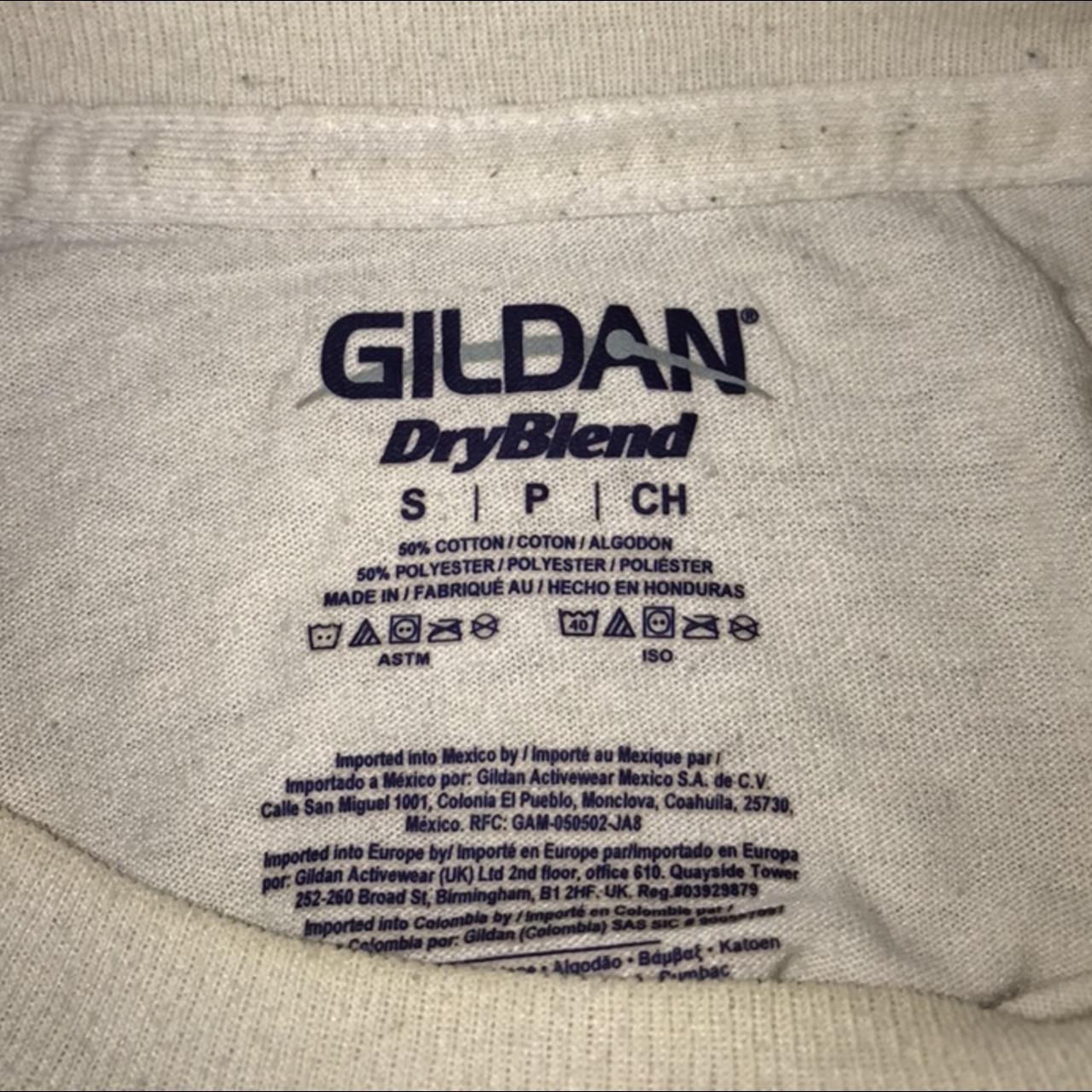 gildan dryblend tag