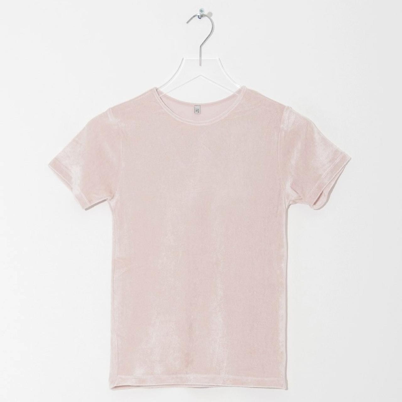 様 baserange omo tee ベロアTシャツ M ピンク ローズピ baserange omo