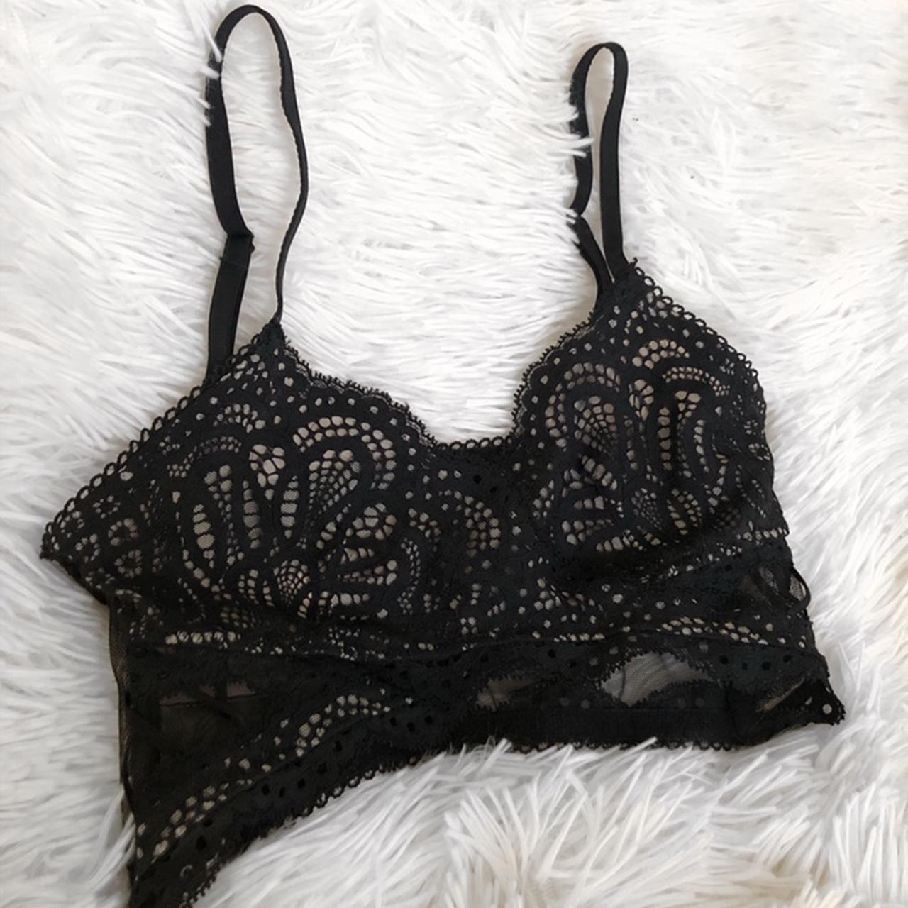 Black Lace Bralette Size XS