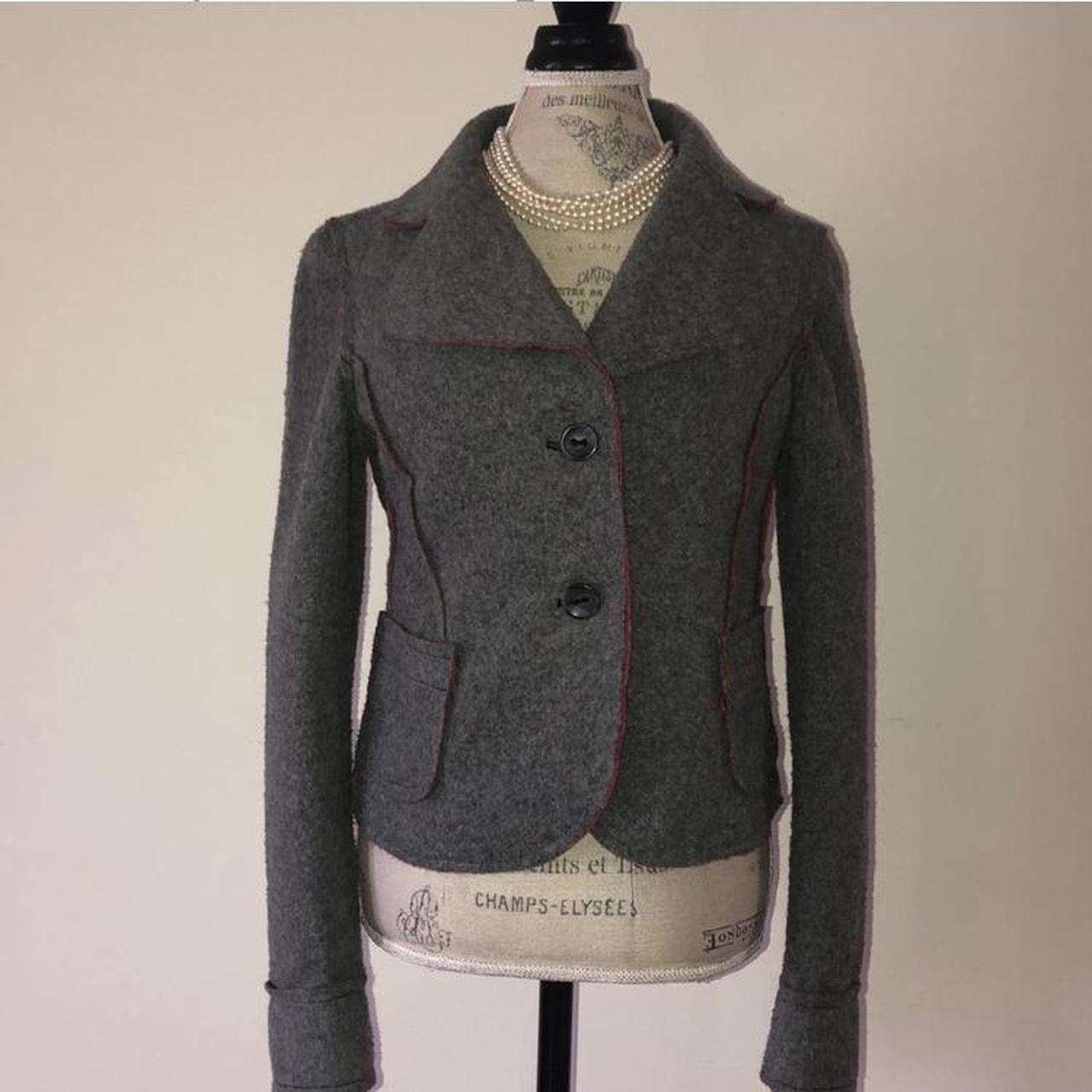 grey felt jacket