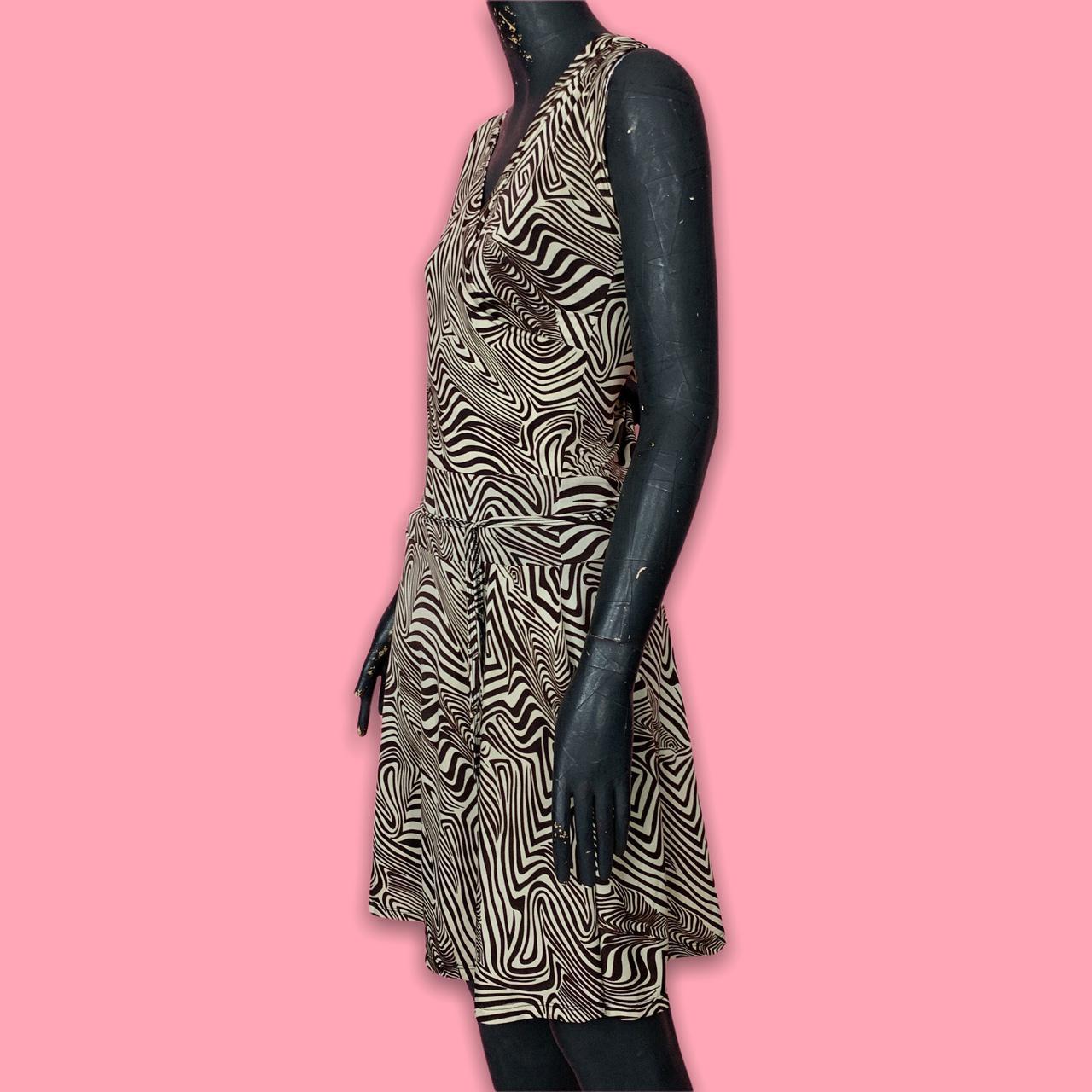 🧨Brown Zebra Print Dress 🧨Vintage Y2K / early 2000s... Depop