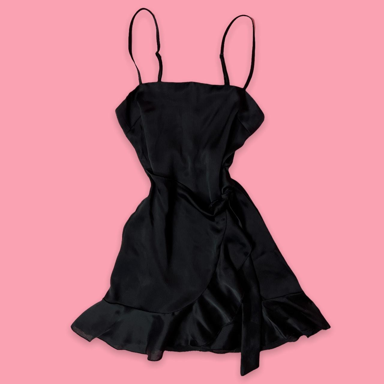 🧨Ruffled Coquette Mini Dress 🧨Flirty black mini... - Depop